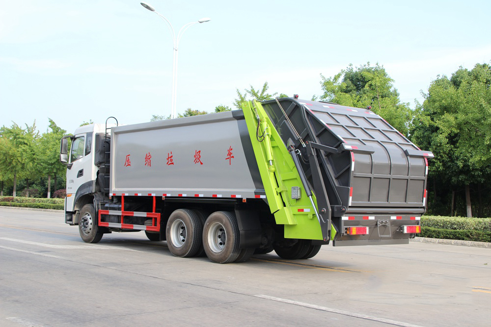 國六18立方東風(fēng)天龍后雙橋 壓縮垃圾車